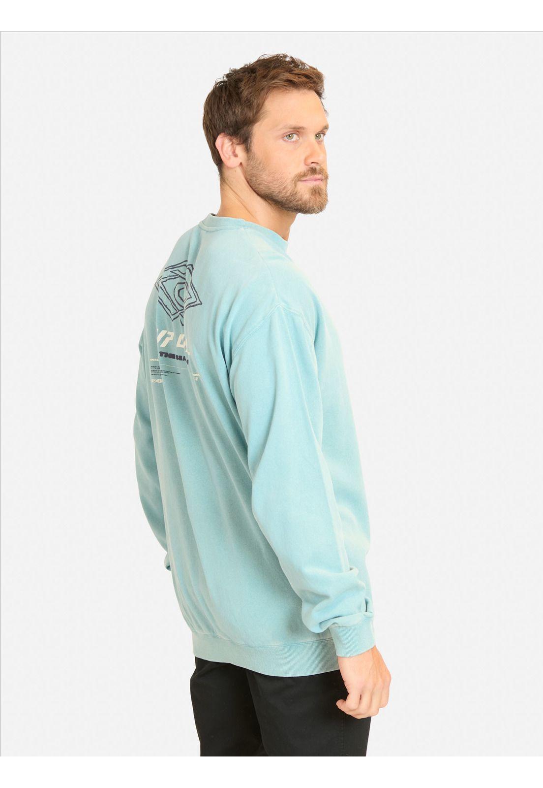 Poleron CR Double Ups Crew Celeste Hombre Rip Curl-1