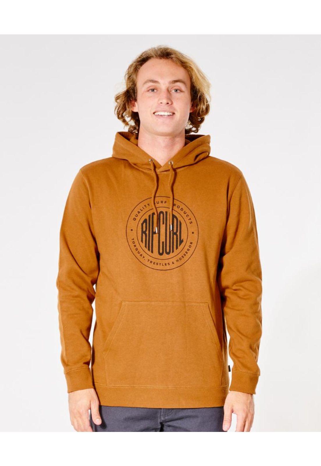 Poleron Hombre STAPLER HOOD Amarillo Rip Curl-0