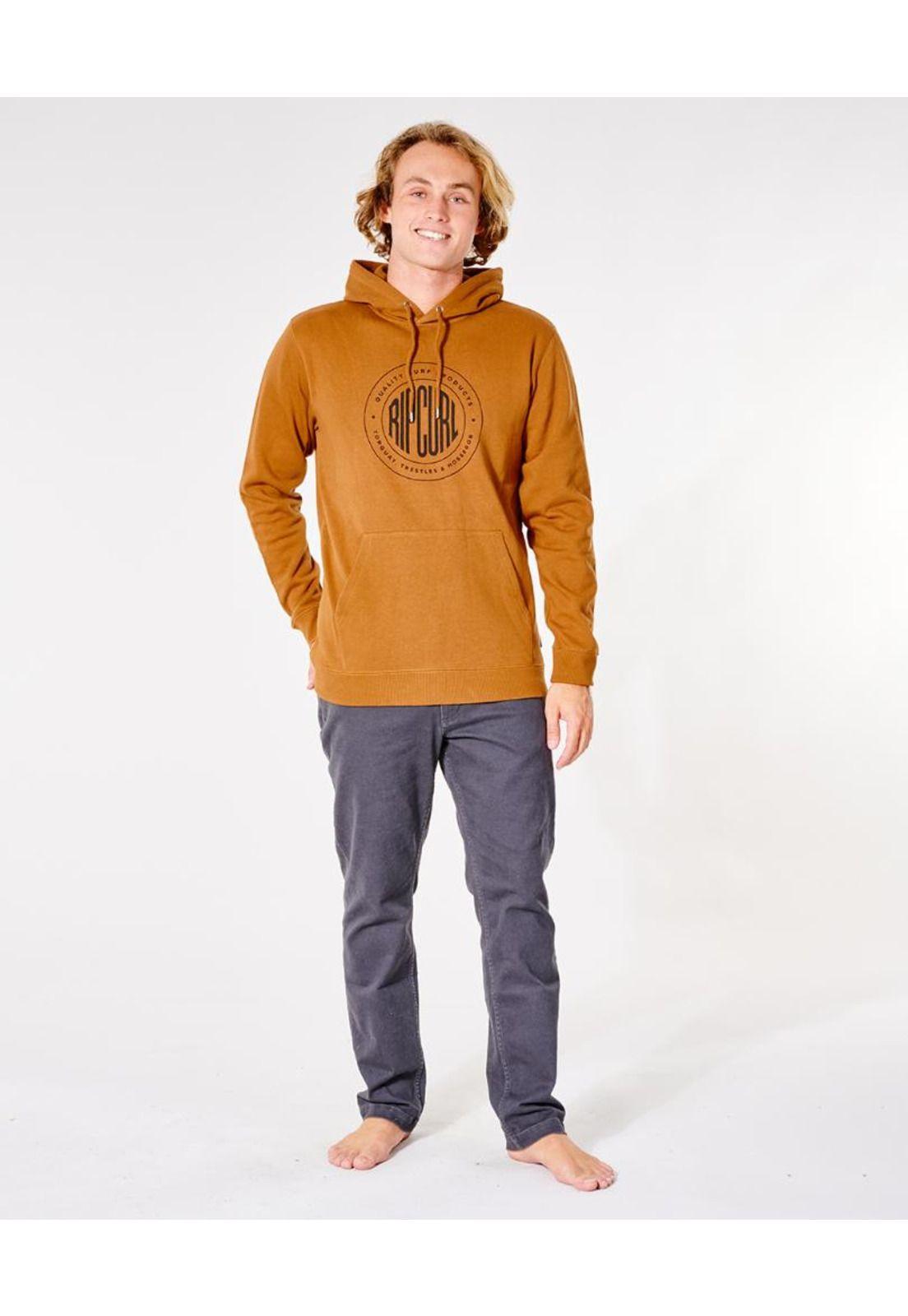 Poleron Hombre STAPLER HOOD Amarillo Rip Curl-3