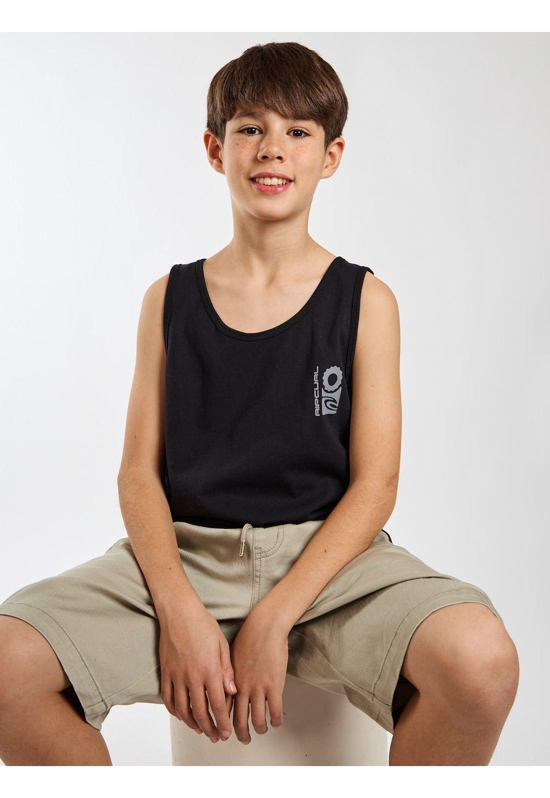 Polera SM Wild Negro Infantil Rip Curl-0