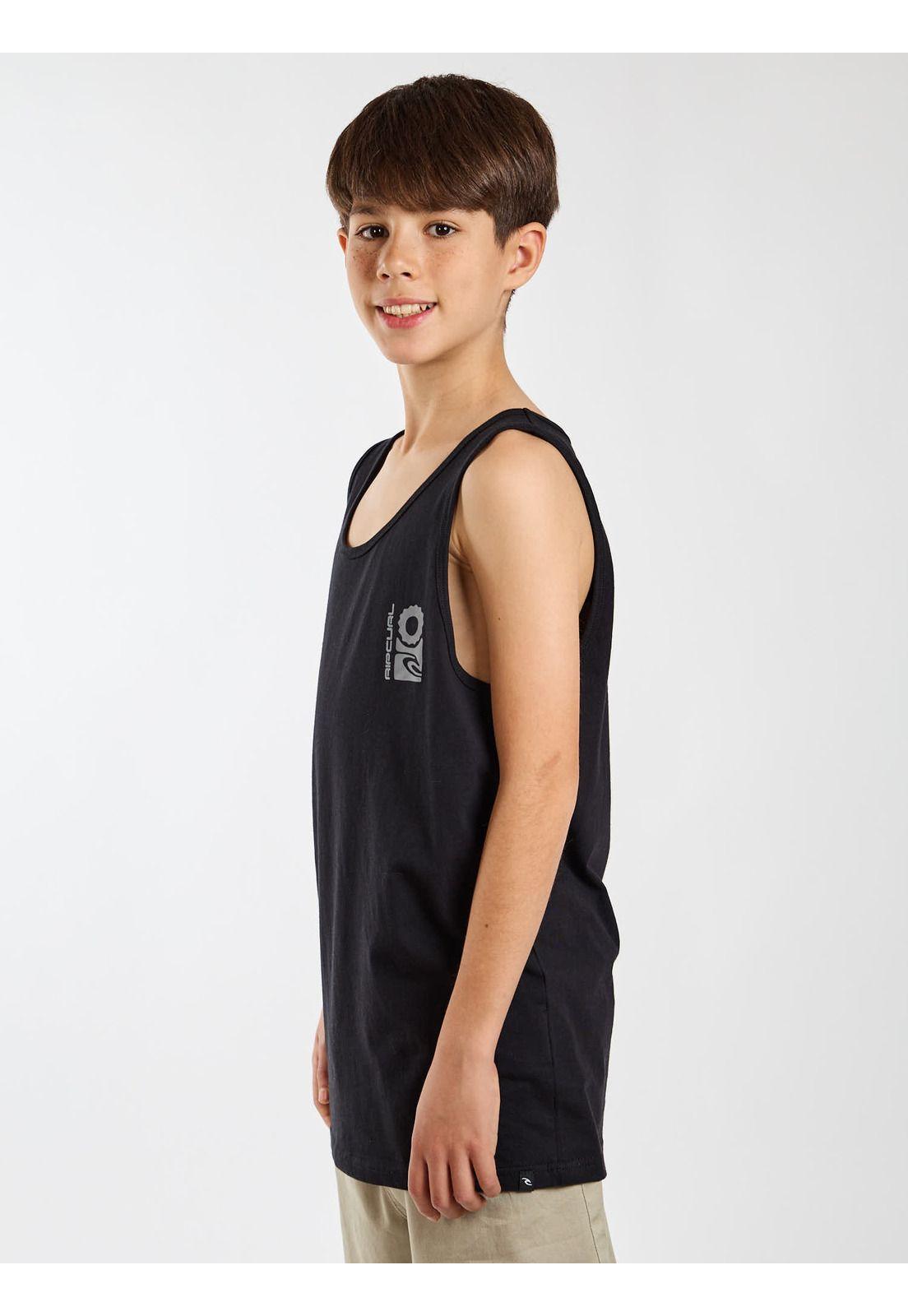 Polera SM Wild Negro Infantil Rip Curl-3