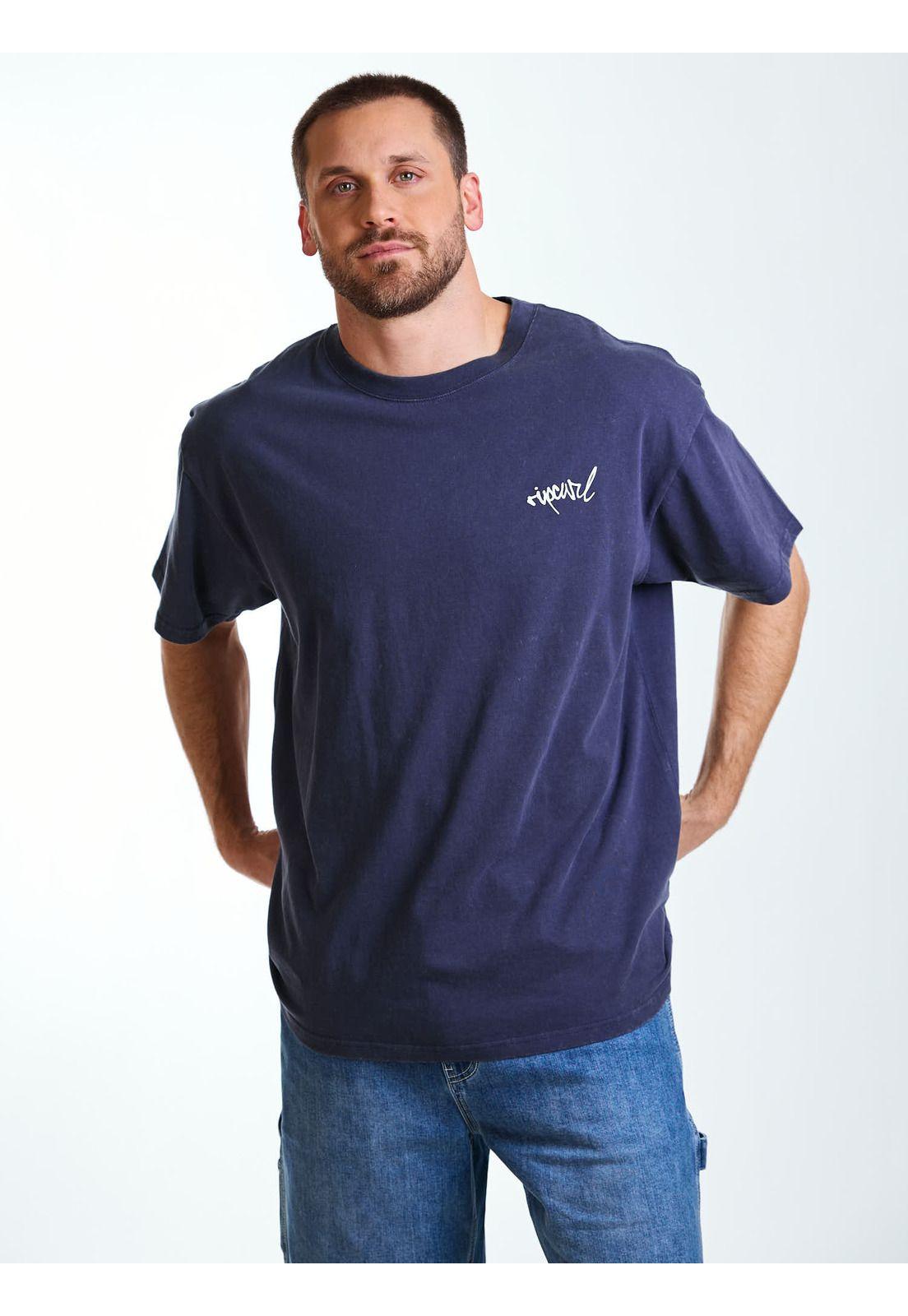 Polera MC Oversize Seaside Azul Hombre Rip Curl-6