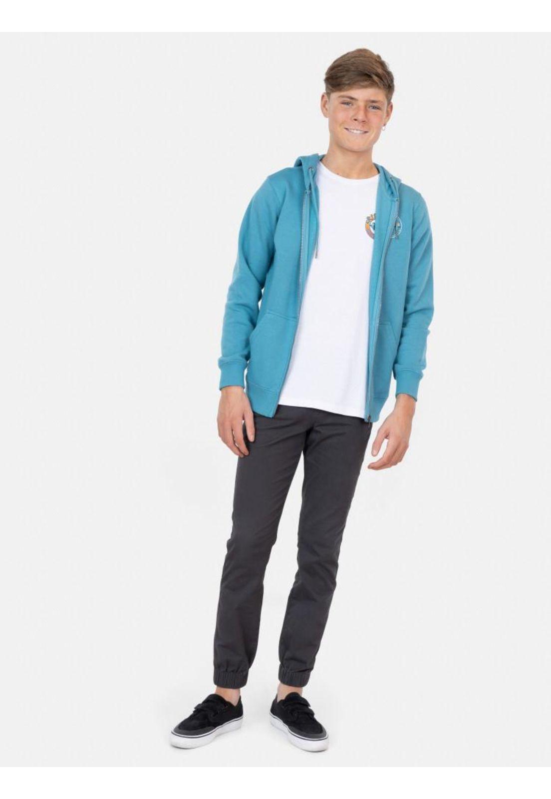 Poleron FZ Retro Flag  Celeste Infantil Rip Curl-3