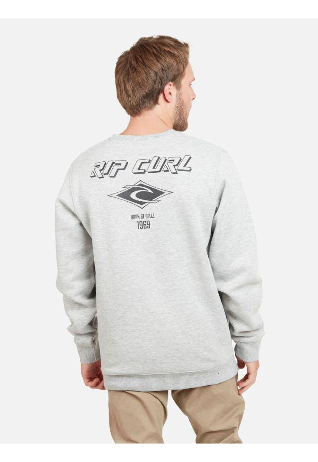 Poleron RC 1969 Hombre Gris Mezcla Rip Curl-3