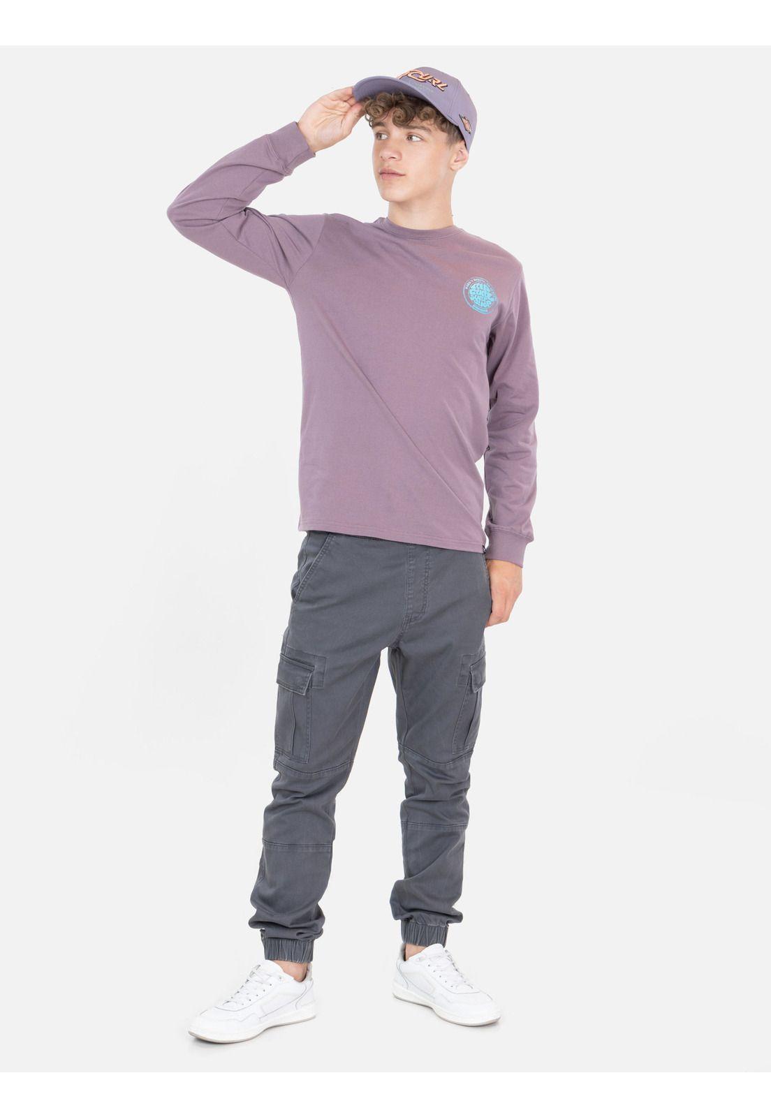 Polera ML Javy Burdeo Infantil Rip Curl-3