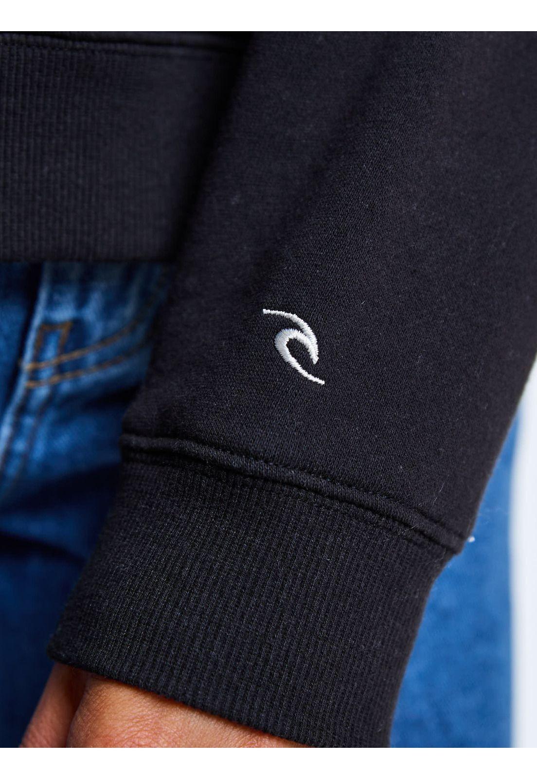 Poleron Canguro Llico Negro Mujer Rip Curl-7