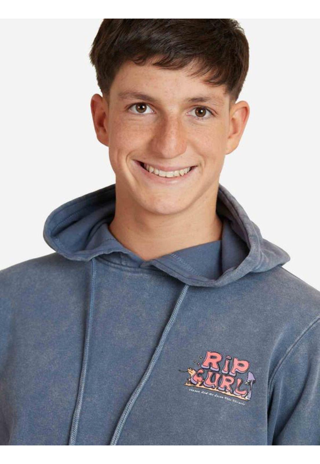 Poleron Process Hoodies  Azul Juvenil Hombre Ripcurl-2