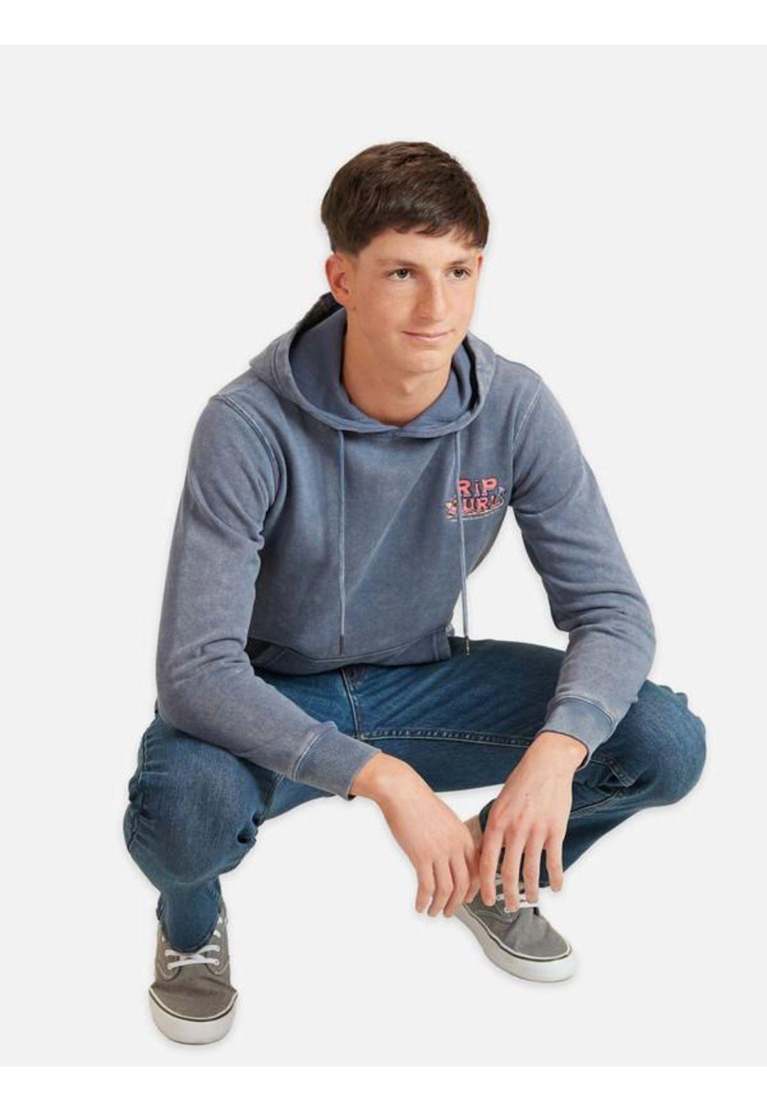 Poleron Process Hoodies  Azul Juvenil Hombre Ripcurl-3