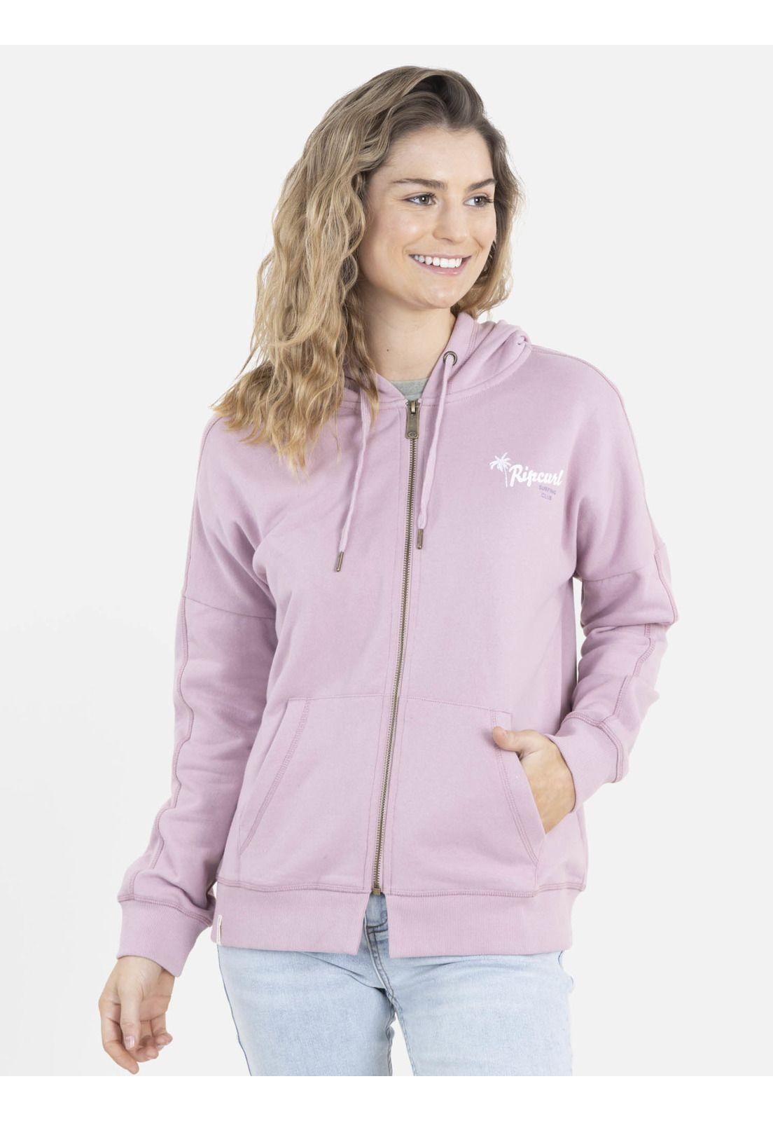 Poleron SURFING CLUB Mujer Rosado Rip Curl-0