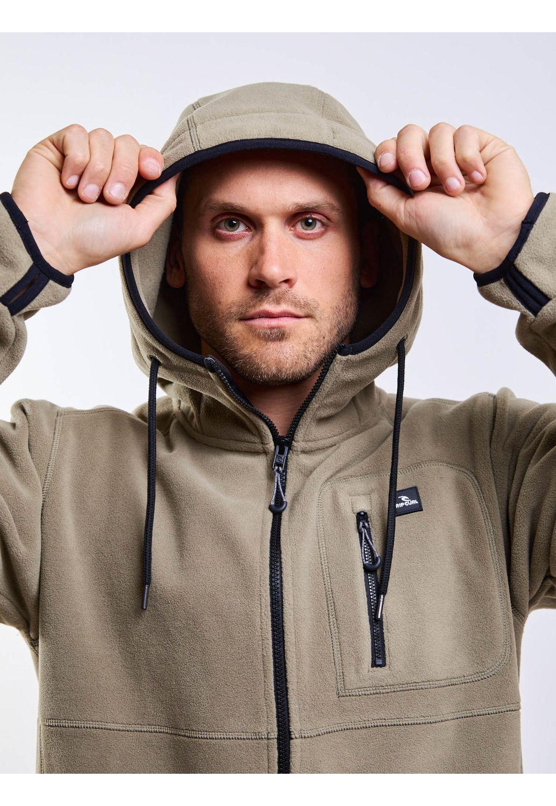 Poleron Polar Kinetic Verde Hombre Rip Curl-3