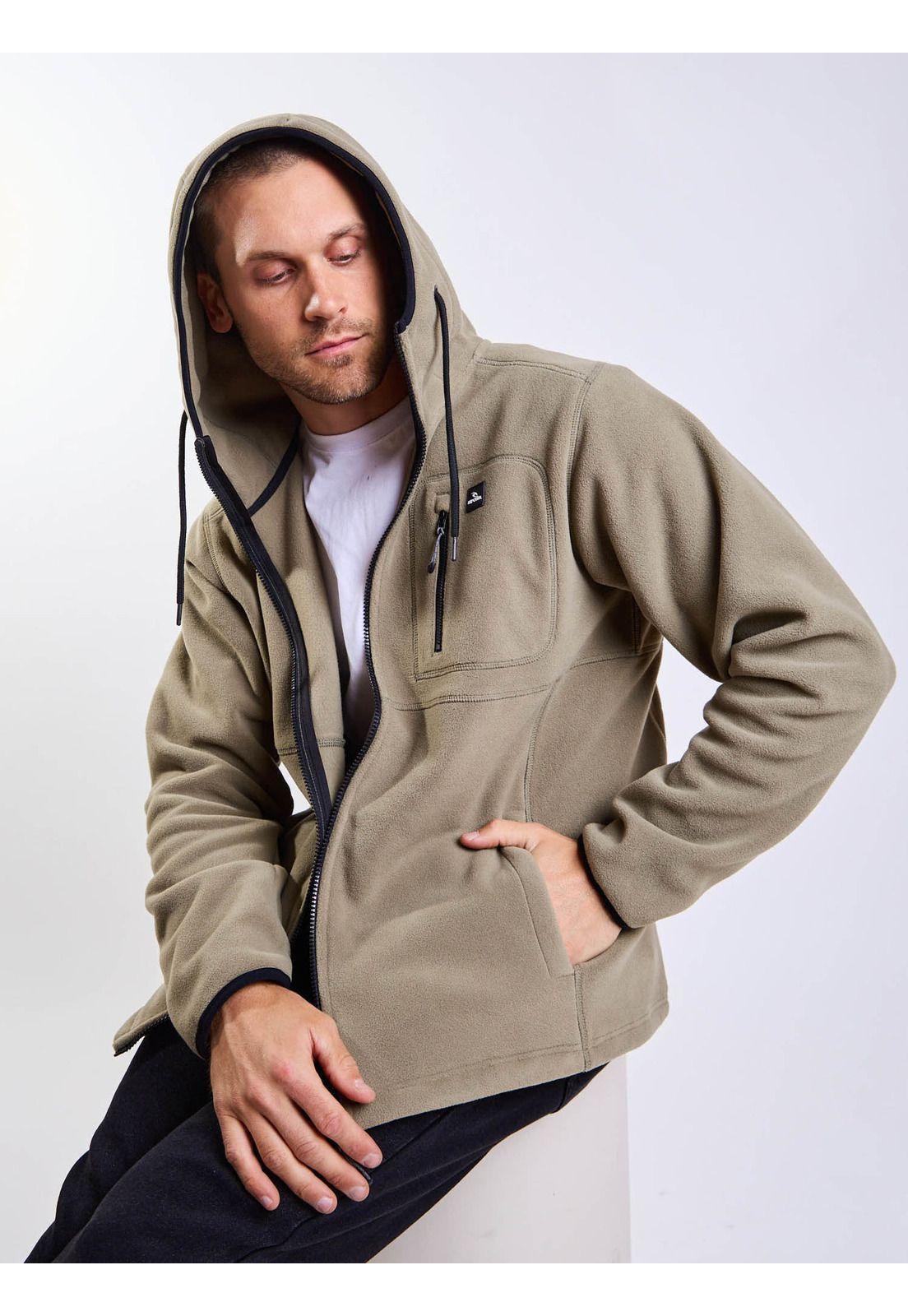 Poleron Polar Kinetic Verde Hombre Rip Curl-7