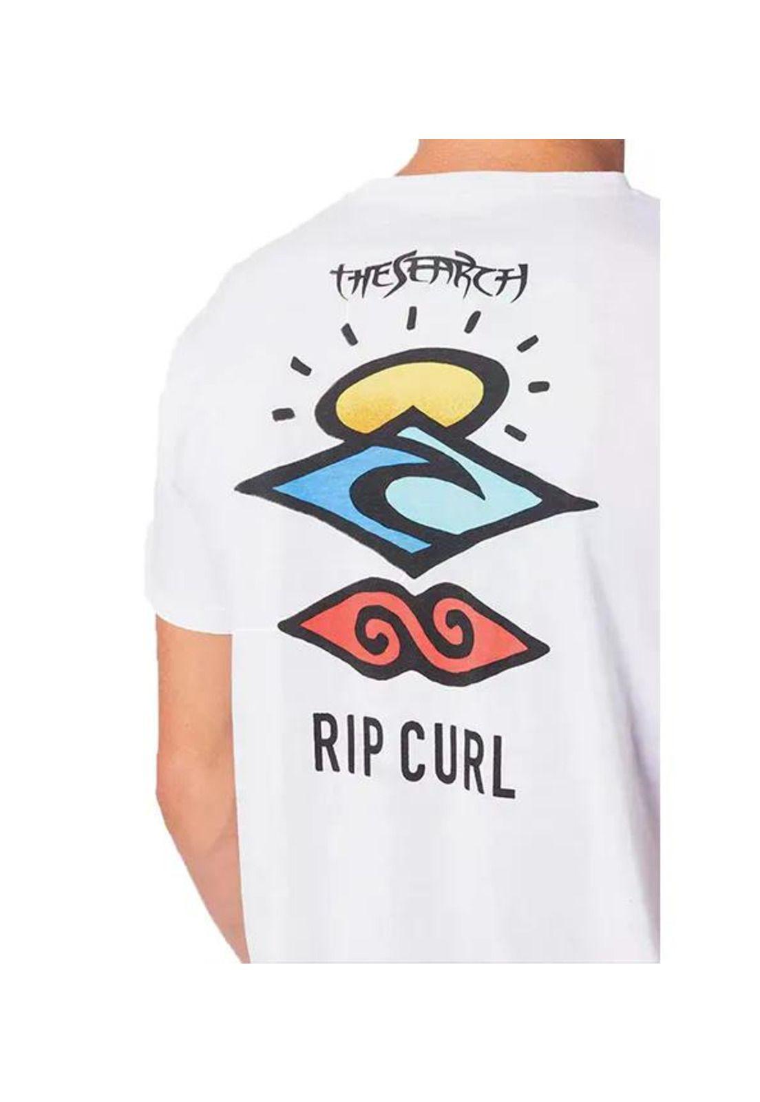 Polera SEARCH LOGO S/SL UV TEE Hombre Blanco Rip Curl-1