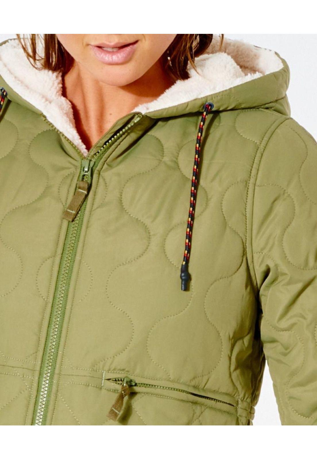 Jacket ANTI-SERIES ANOETA QUILTED Mujer Verde Rip Curl-4