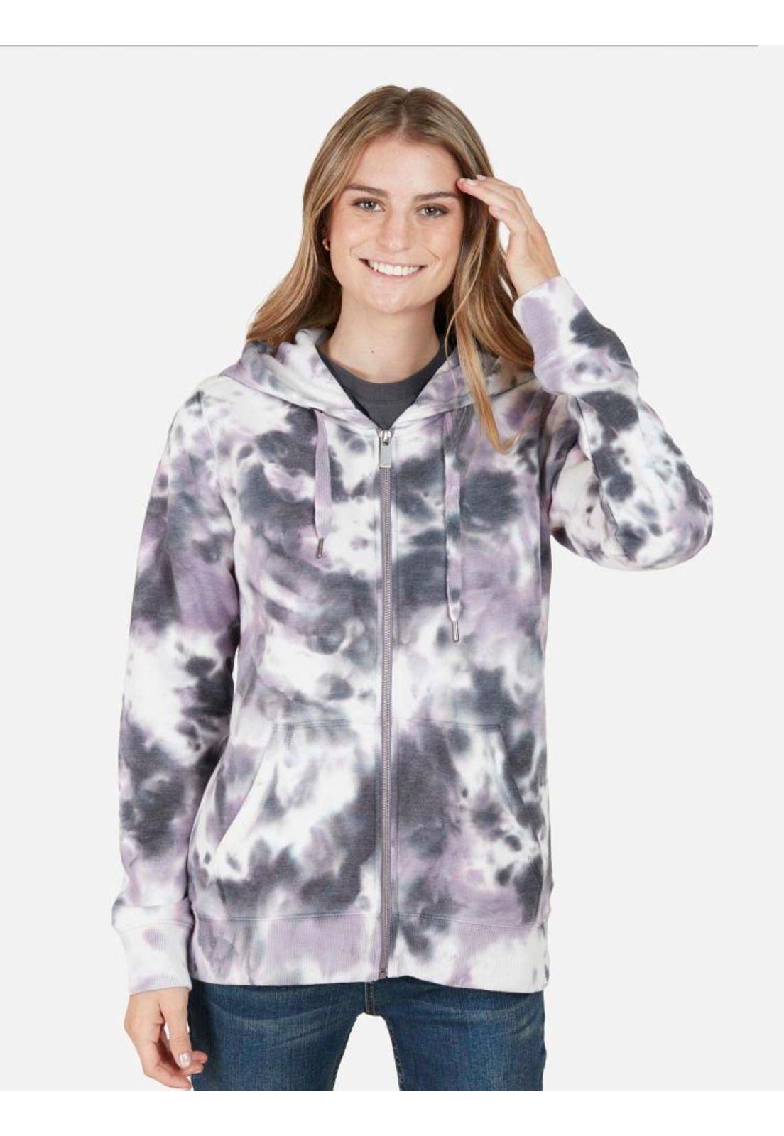 Poleron Wine Full Zipper Multicolor Mujer Rip Curl-0