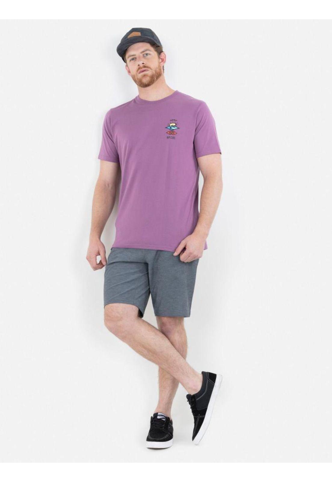 Polera CLASSIC SEARCH SS TEE Hombre Burdeo Rip Curl-4