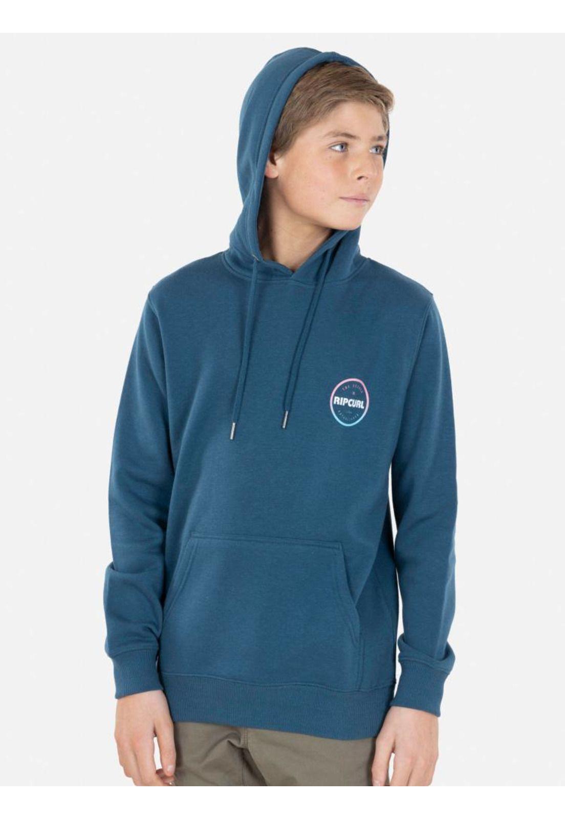 Poleron RC 69 HOODIE Juvenil Hombre Petróleo Rip Curl-3