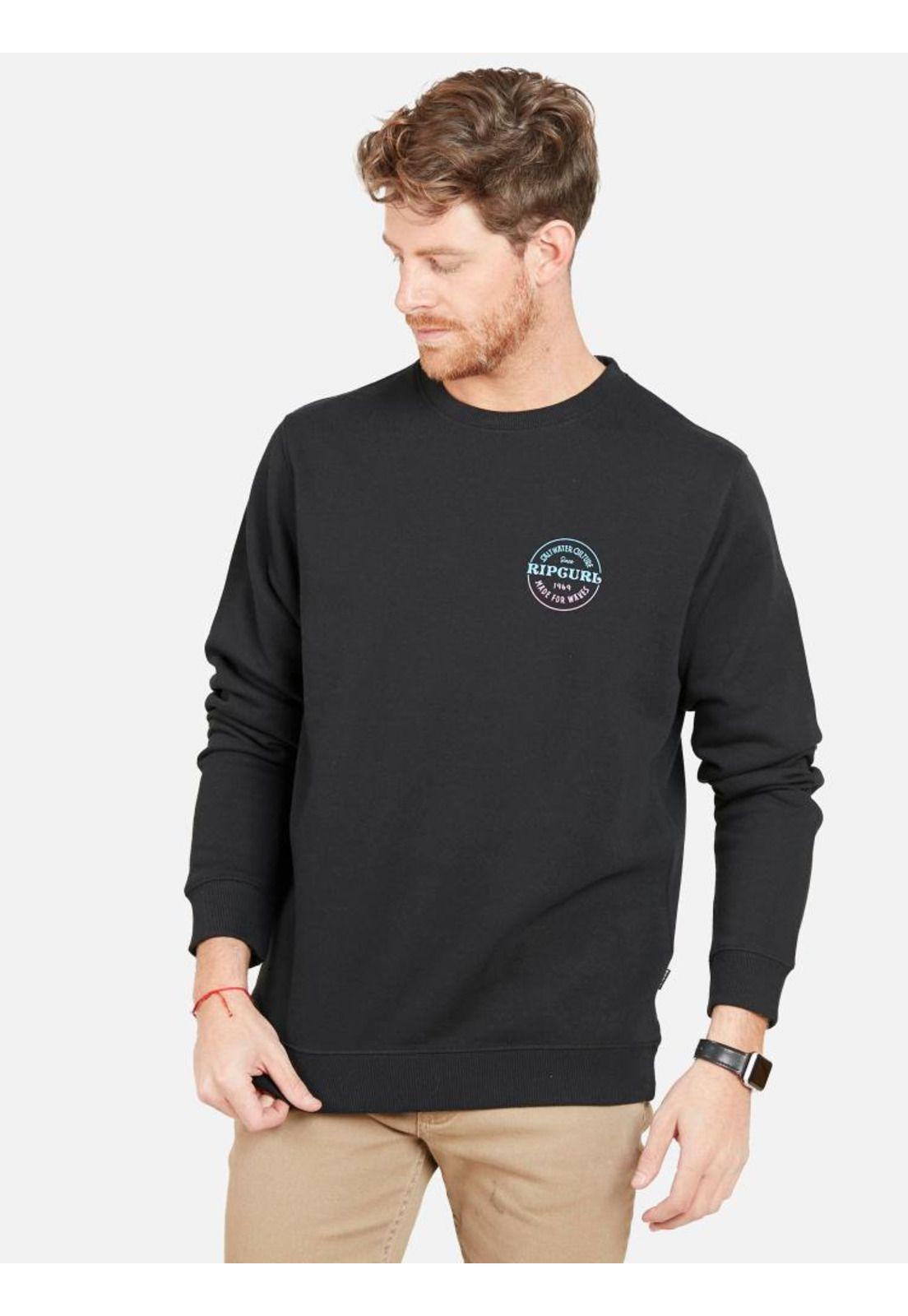 Poleron 6O474 Hombre Negro Rip Curl-0
