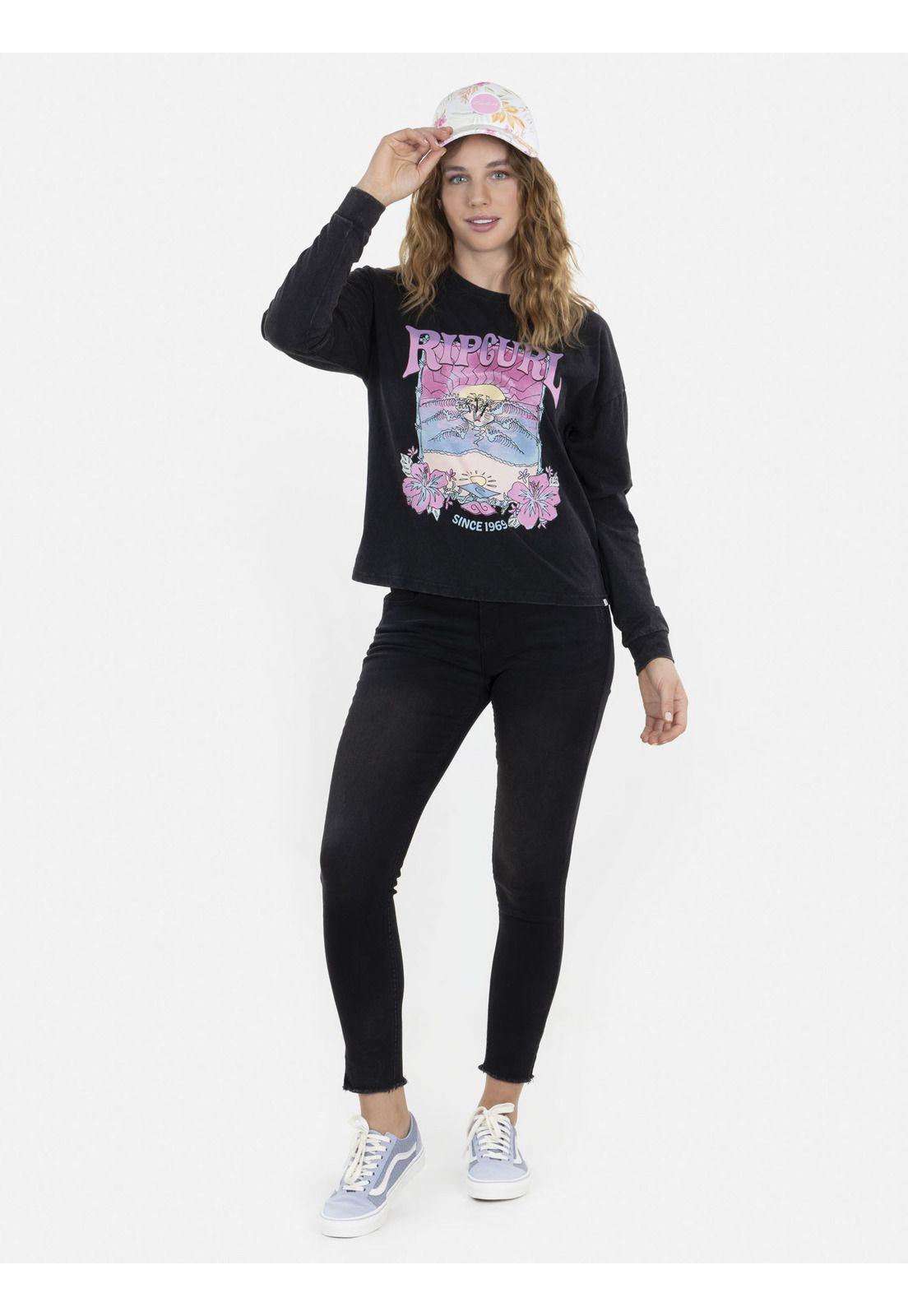 Polera SUNSET Mujer Negro Rip Curl-4