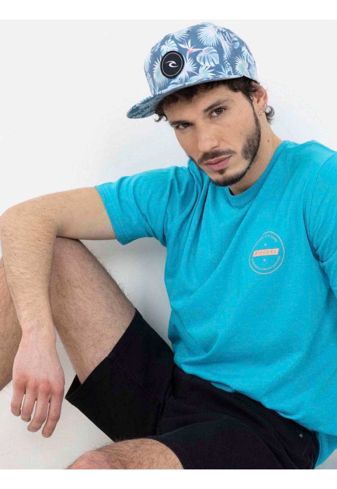 Polera PRODUCT OF SEARCH SS TEE Hombre Celeste Rip Curl-4