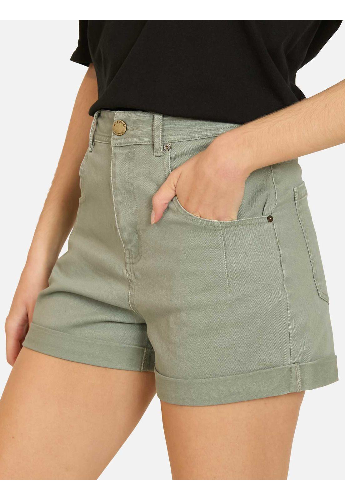 Short Coastpass Verde Mujer Rip Curl-0