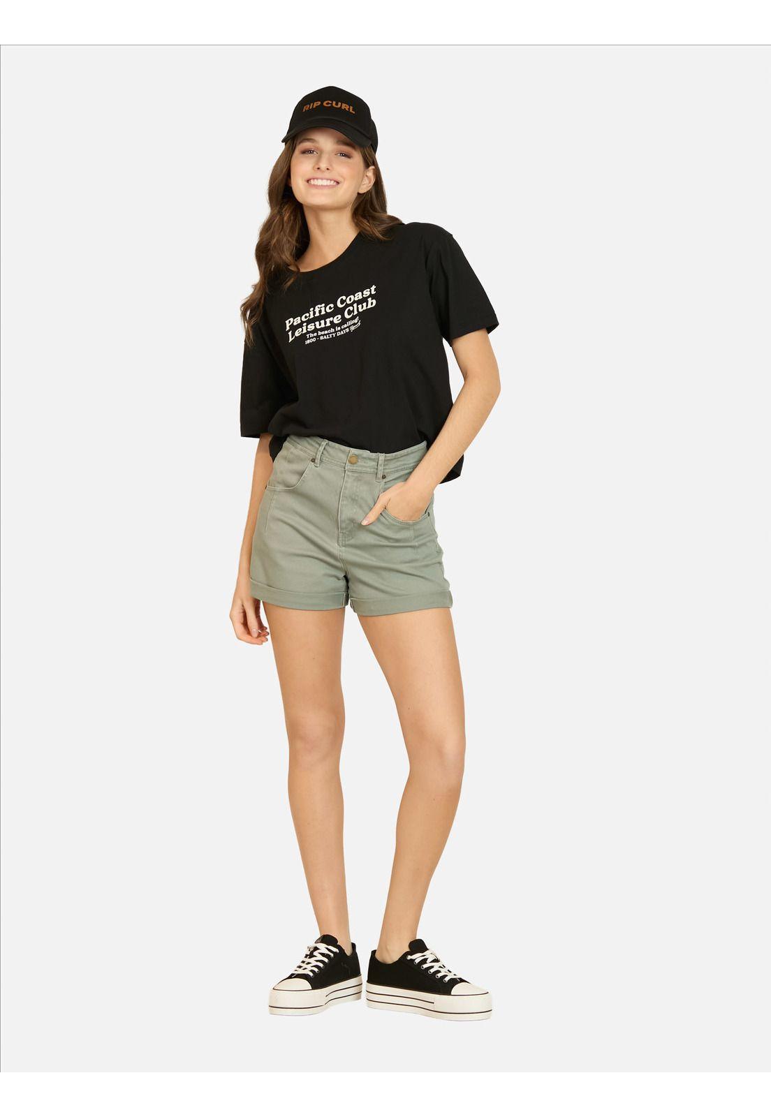 Short Coastpass Verde Mujer Rip Curl-3