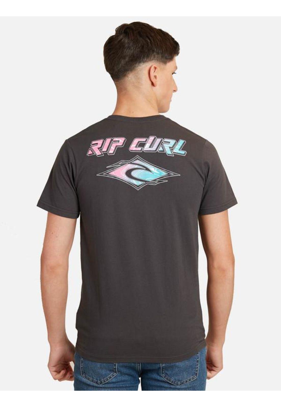 Polera M/C Basica Gris Oscuro Juvenil Hombre Ripcurl-1