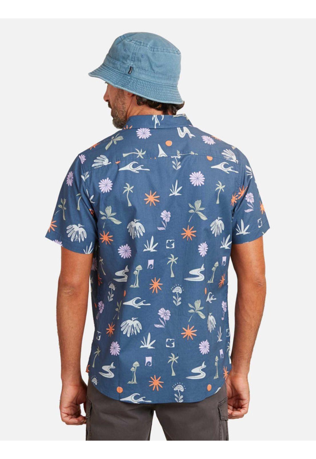 Camisa M/C Party Pack Conversational Multicolor Hombre Ripcurl-1