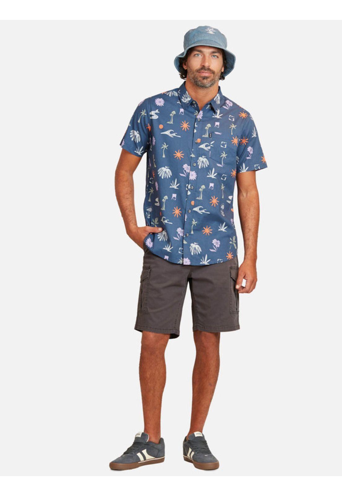 Camisa M/C Party Pack Conversational Multicolor Hombre Ripcurl-3