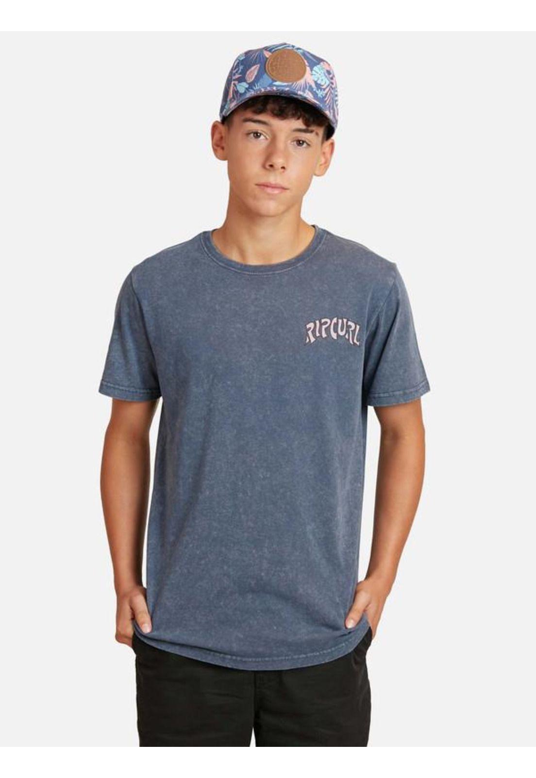 Polera M/C Intermedia Azul Juvenil Hombre Ripcurl-0