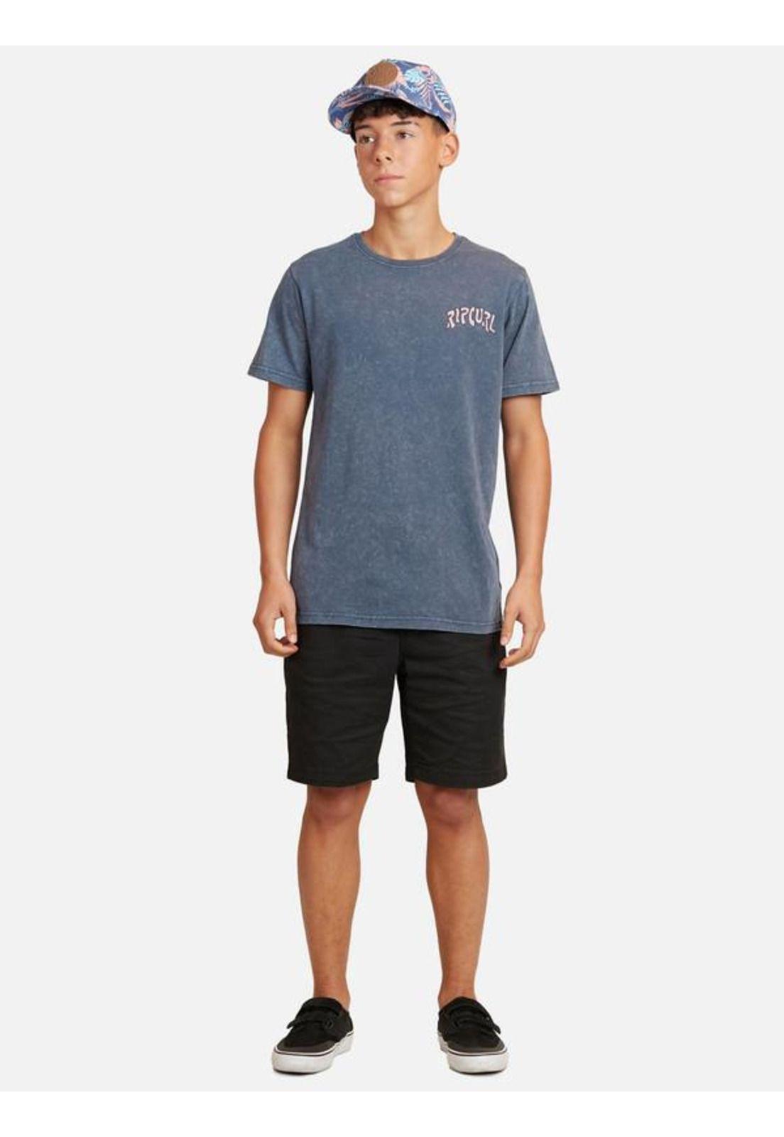 Polera M/C Intermedia Azul Juvenil Hombre Ripcurl-3