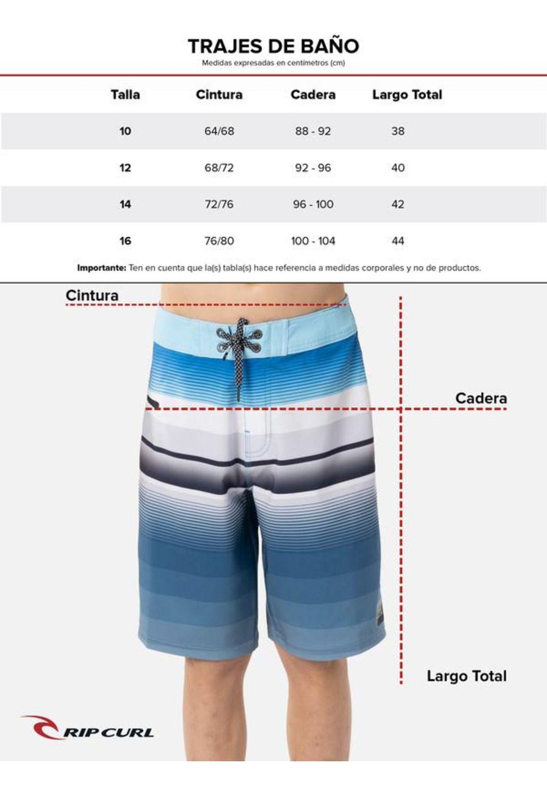 Traje De Baño Stretch Tie Dye Blue Juvenil Hombre Multicolor Rip Curl-2