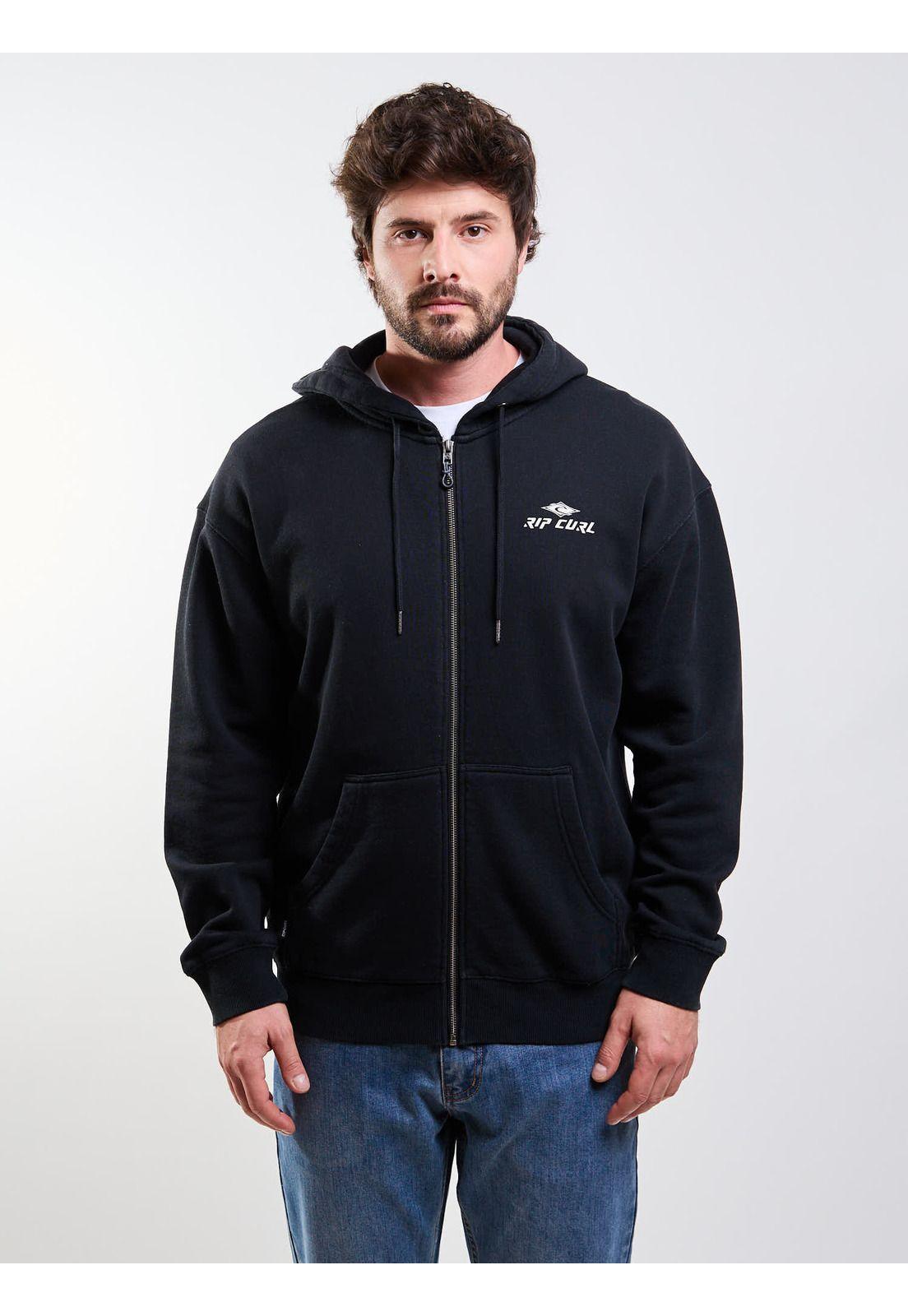 Poleron FZ Prisma Negro Hombre Rip Curl-0