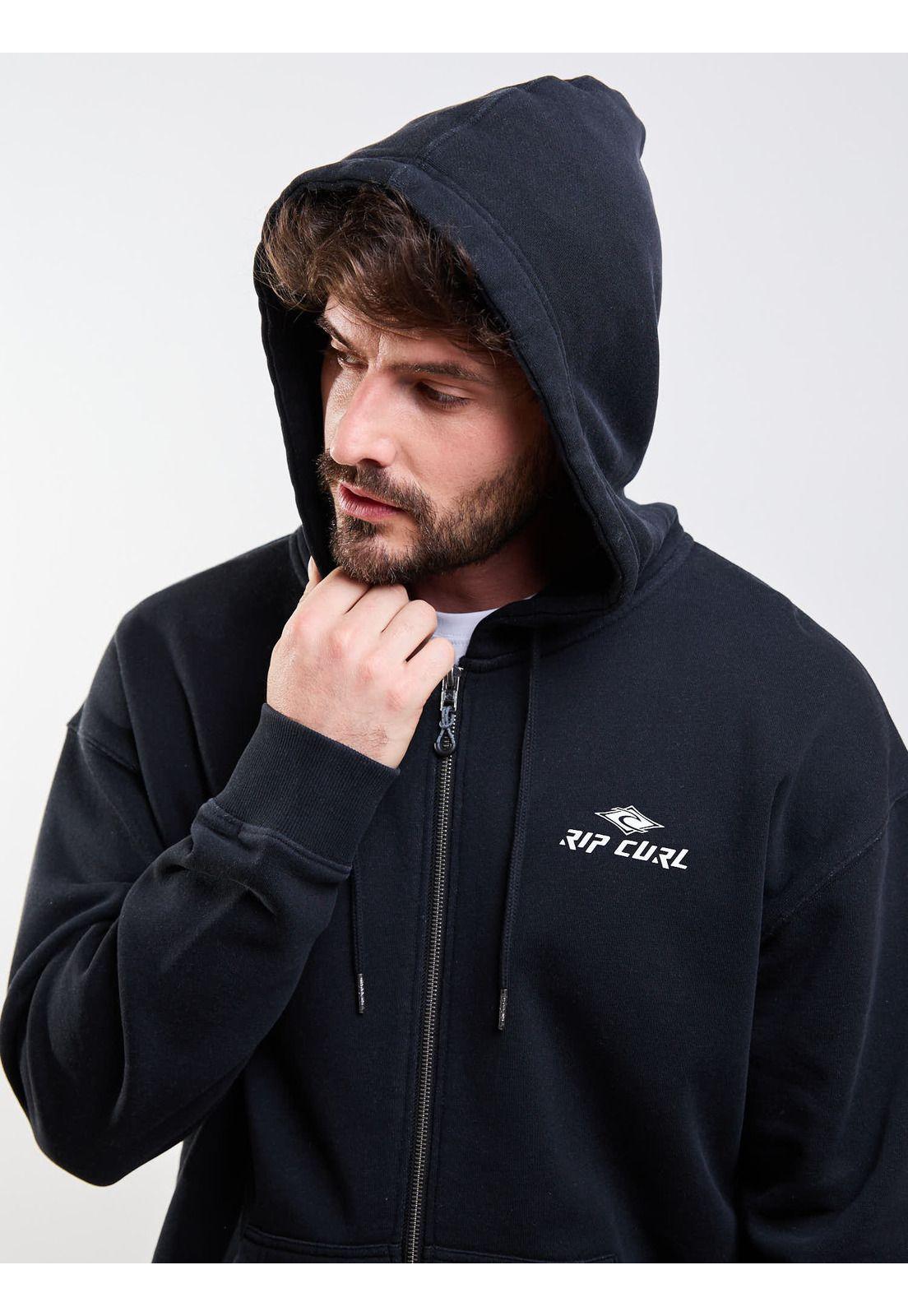 Poleron FZ Prisma Negro Hombre Rip Curl-3