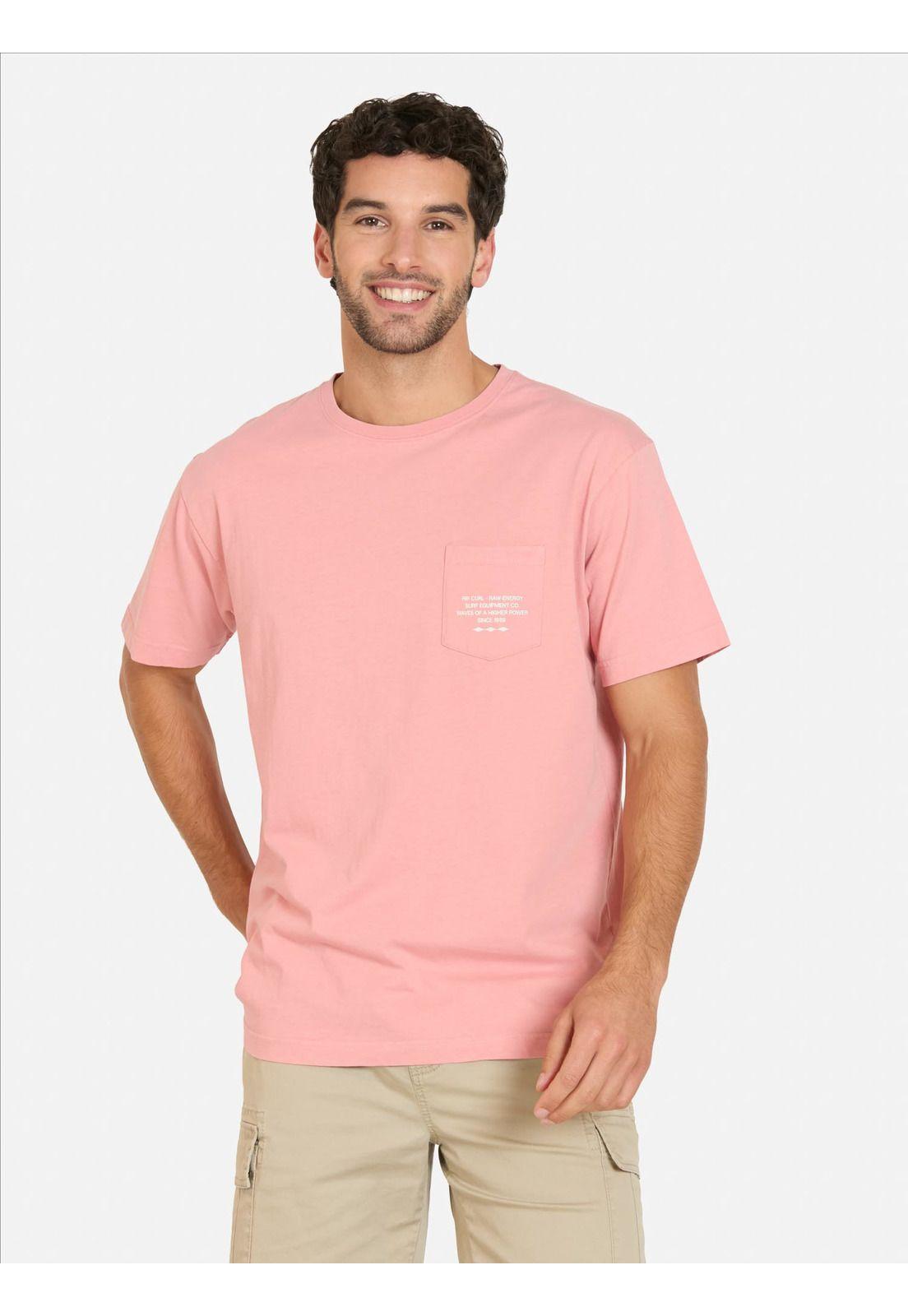 Polera MC Coastline Rosado Hombre Rip Curl-0