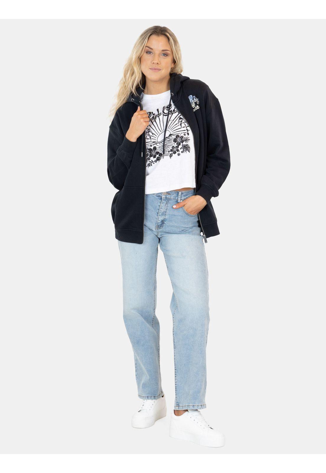 Poleron FZ Surfshot Negro Mujer Rip Curl-3