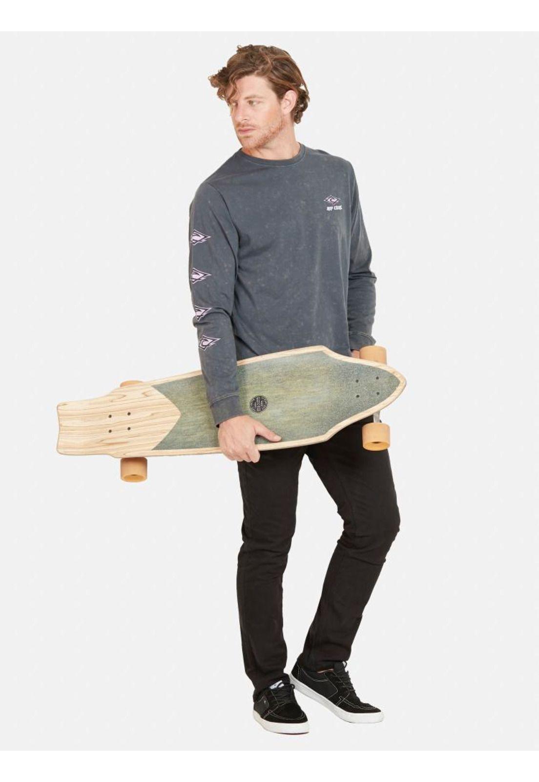 Polera LOGO RIP CURL TS Hombre Gris Oscuro Rip Curl-3