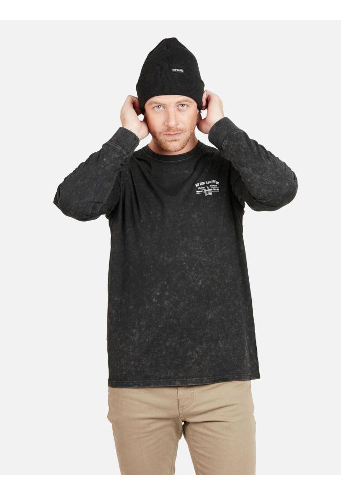 Polera RIP CURL SURFING CO. Hombre Negro Rip Curl-0