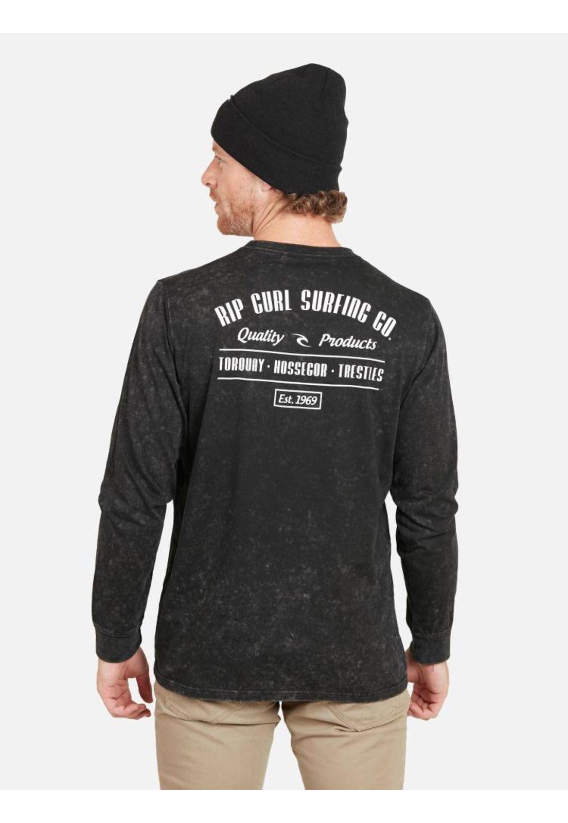 Polera RIP CURL SURFING CO. Hombre Negro Rip Curl-3