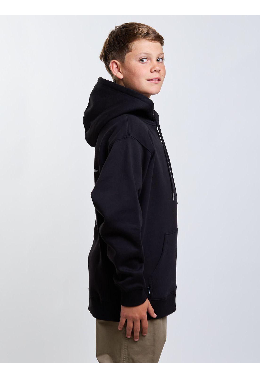 Poleron Canguro Pioneer Negro Infantil Rip Curl-2