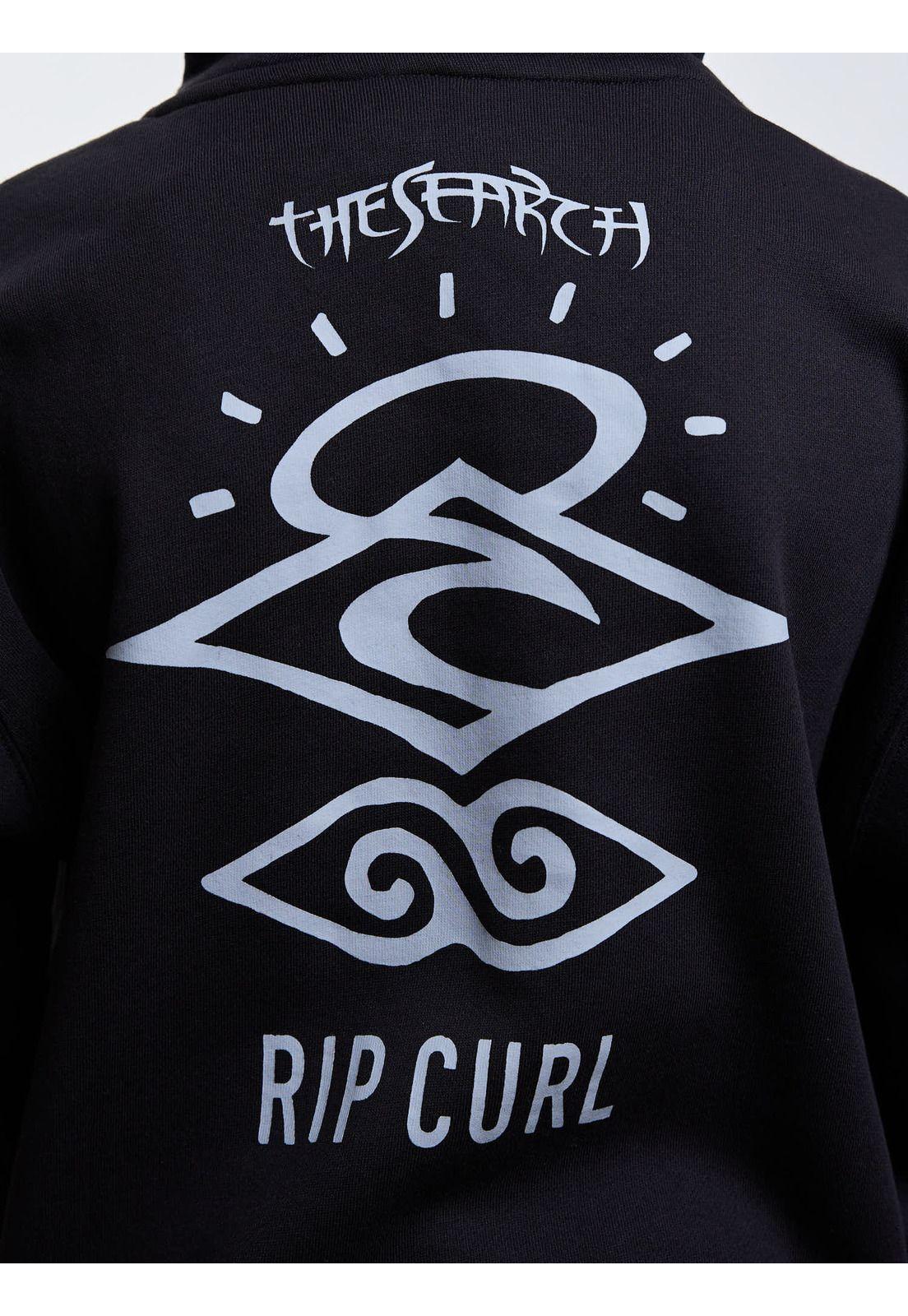 Poleron Canguro Pioneer Negro Infantil Rip Curl-3