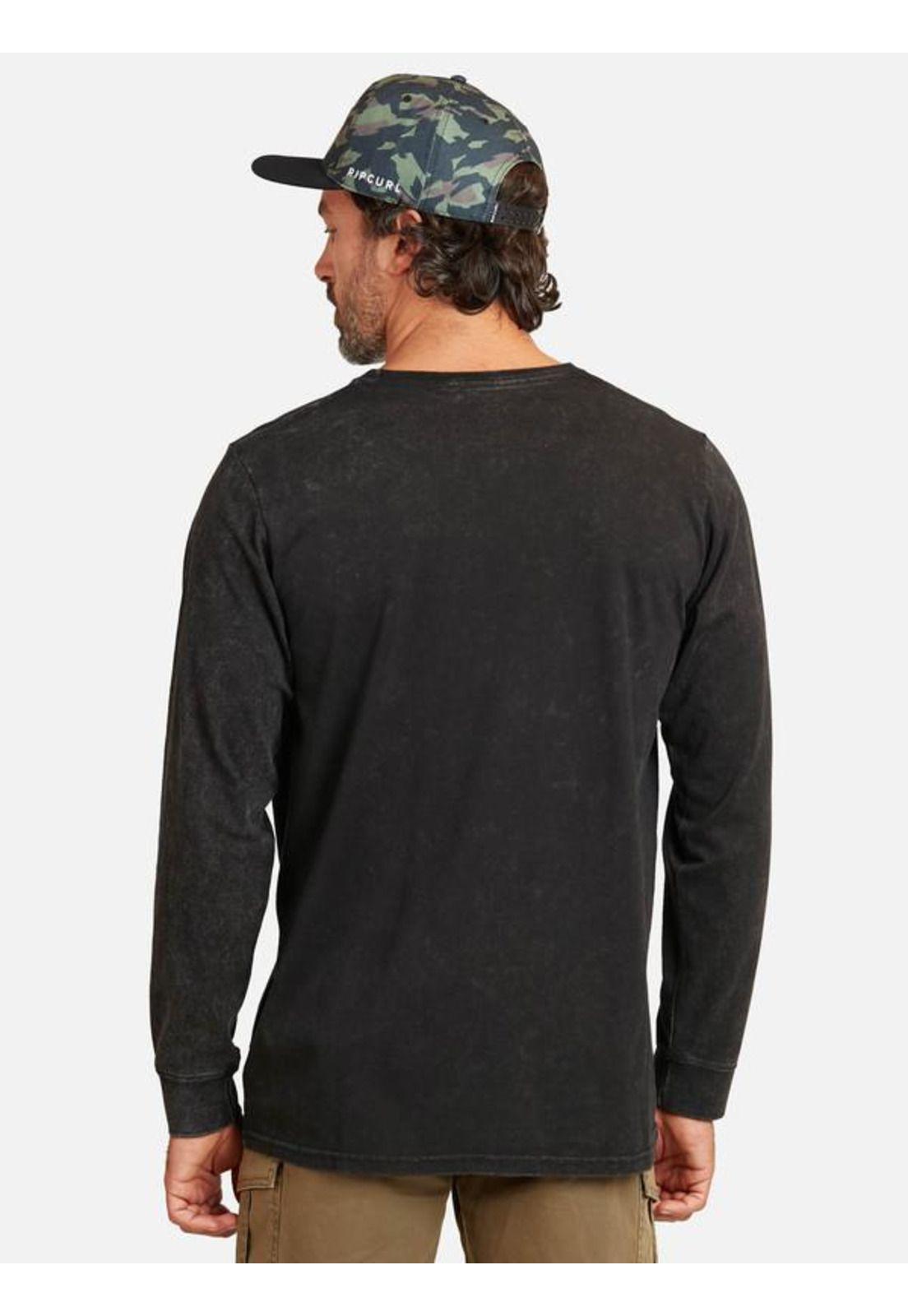 Polera M/L Sideways  Negro Hombre Ripcurl-1