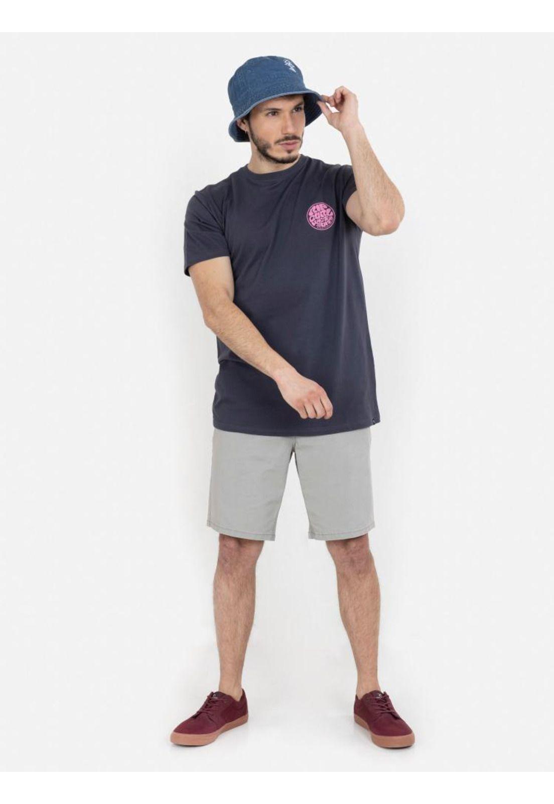 Polera Old Wetsuit SS TEE Hombre Gris Oscuro Rip Curl-4