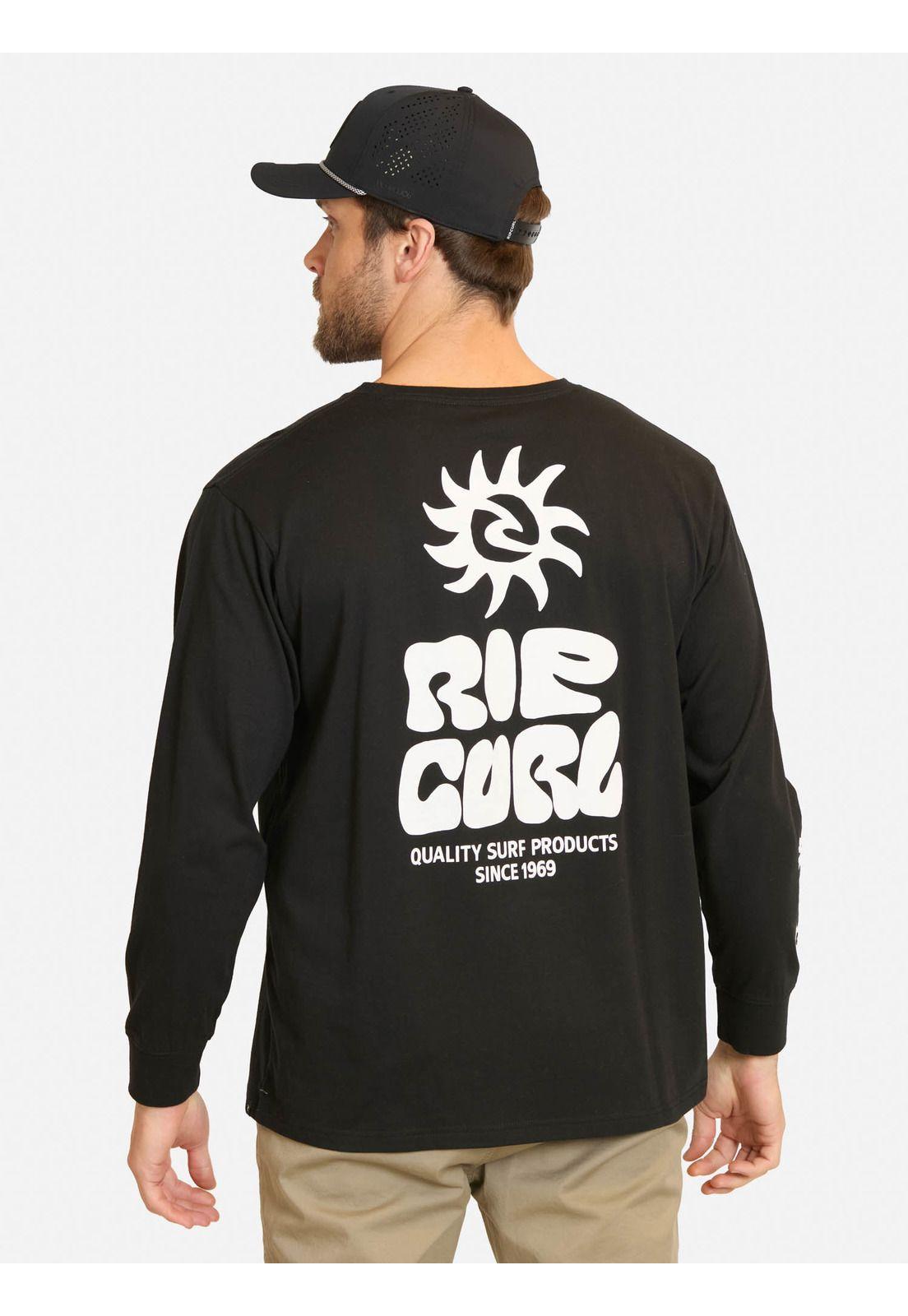 Polera ML Mist Negro Hombre Rip Curl-1