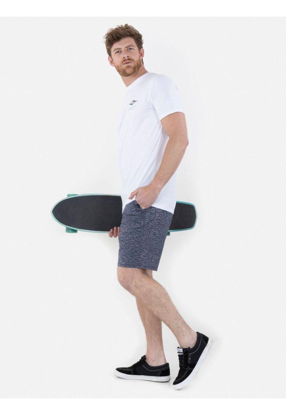 Polera OLD SEARCH SS TEE Hombre Blanco Rip Curl-4