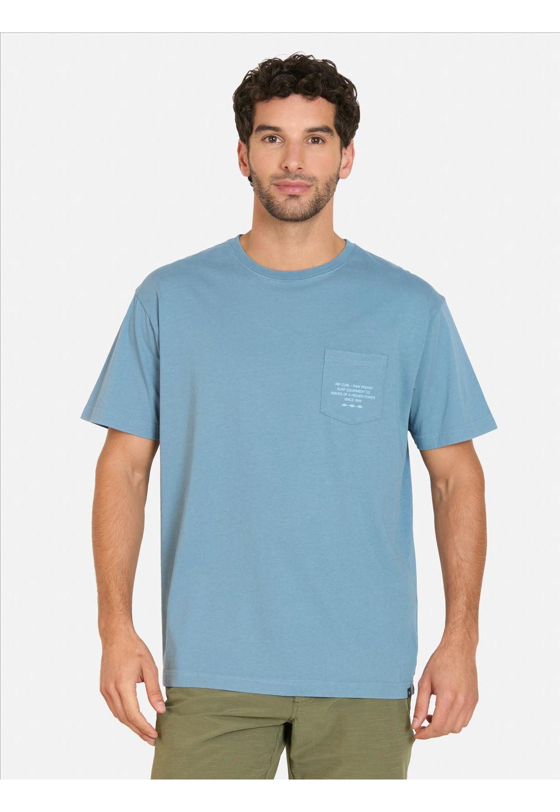 Polera MC Coastline Azul Hombre Rip Curl-0