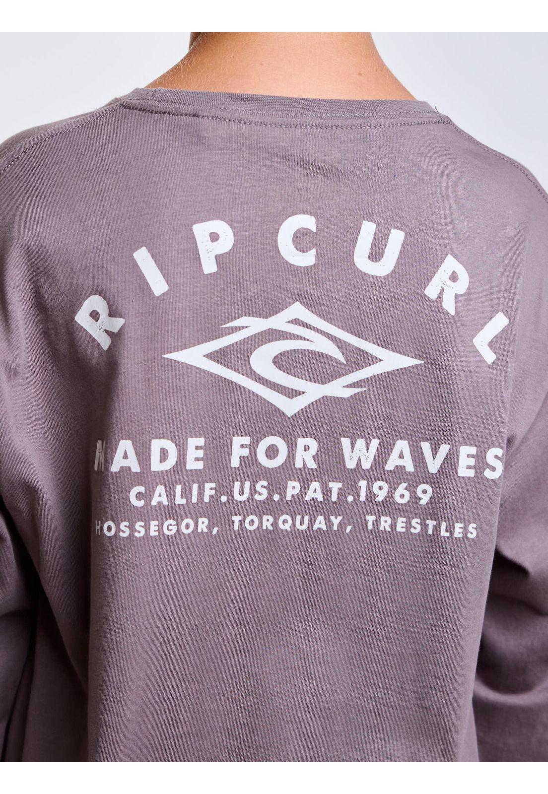 Polera ML Oceana Café Infantil Rip Curl-3