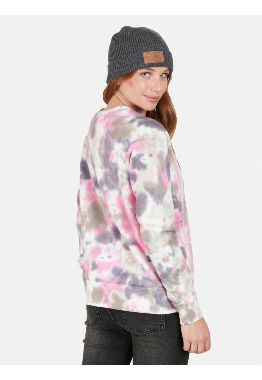 Poleron Galax Dye Crew Multicolor Mujer Rip Curl-1