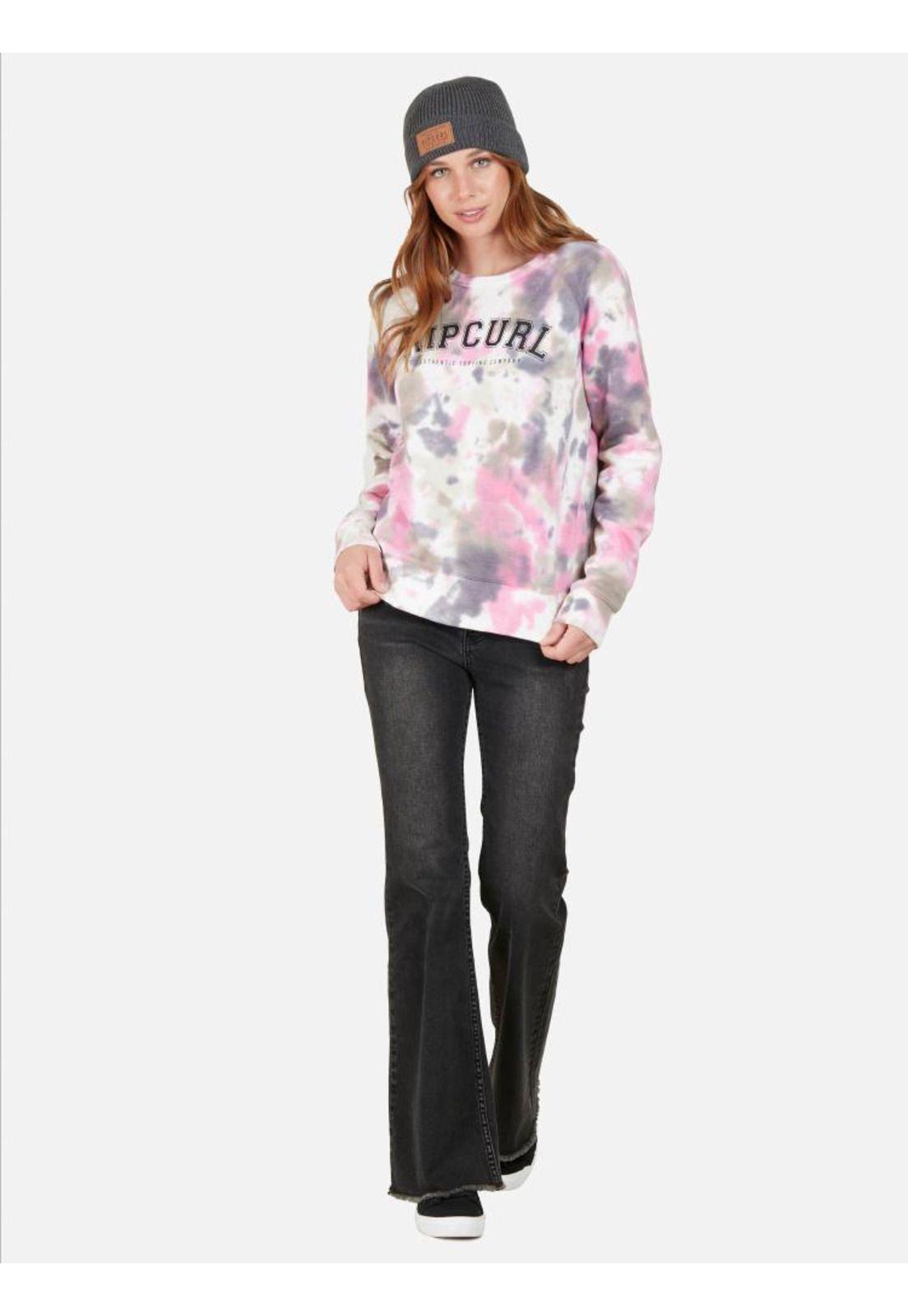 Poleron Galax Dye Crew Multicolor Mujer Rip Curl-3
