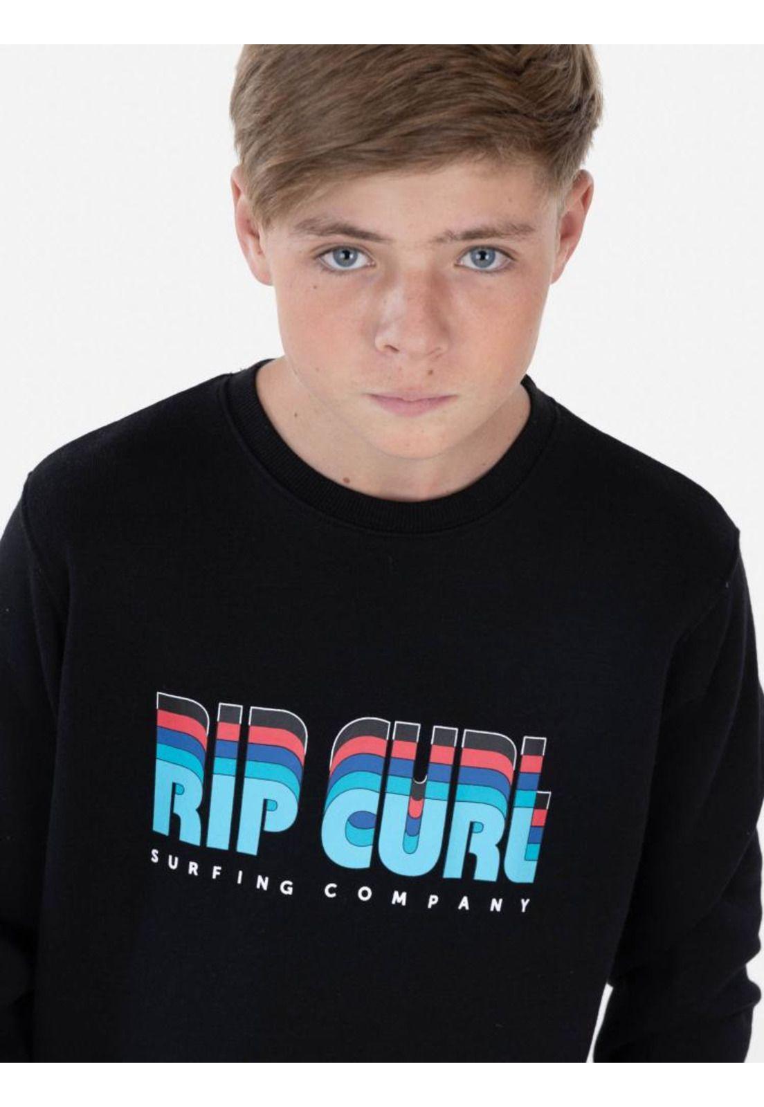 Poleron DEGRADED RC Juvenil Negro Rip Curl-4