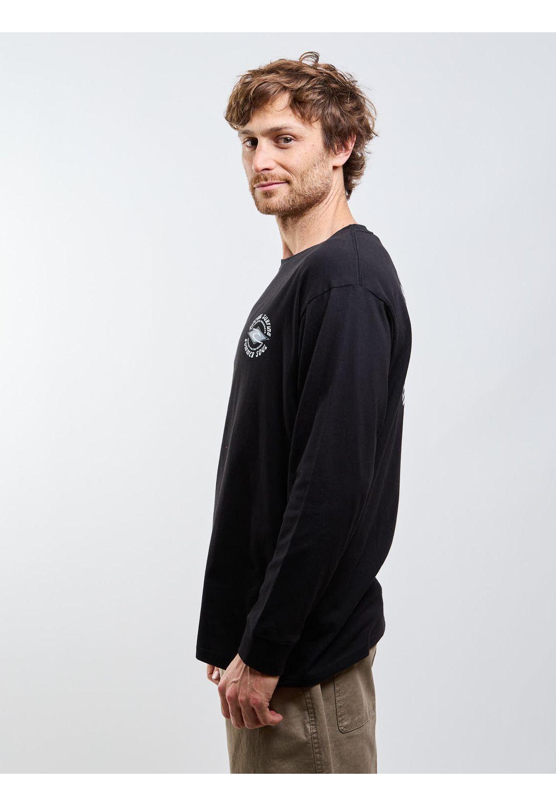 Polera ML Coastal Negro Hombre Rip Curl-2